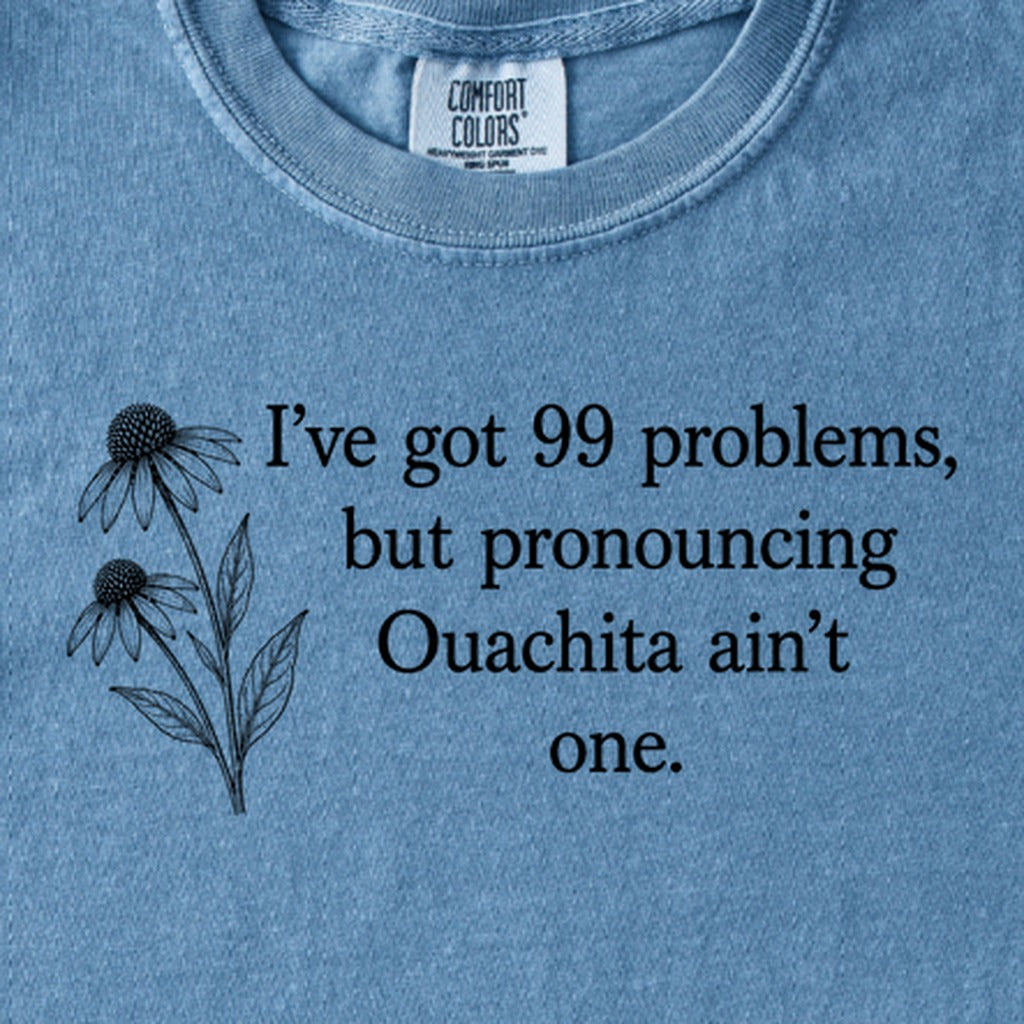 99 Problems Ouachita Ain't One Kids Cotton T-Shirt