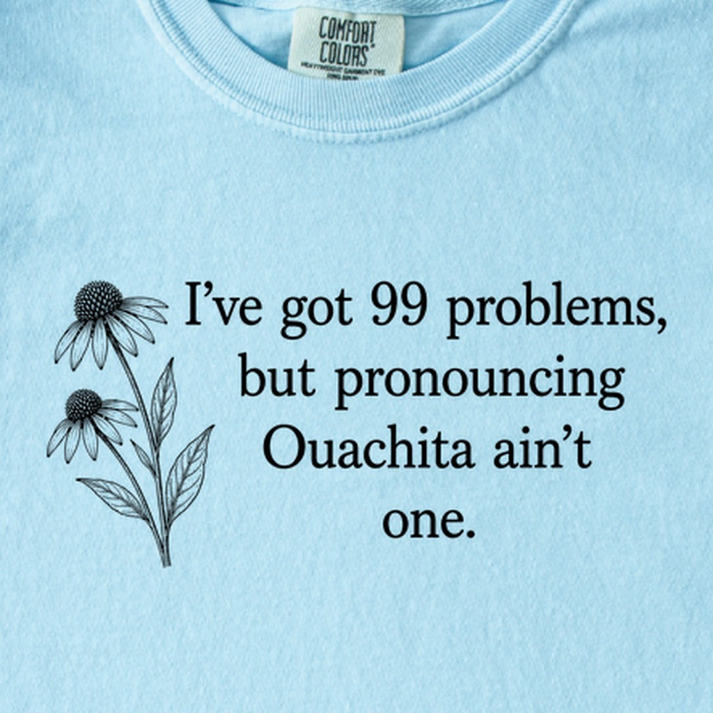 99 Problems Ouachita Ain't One Kids Cotton T-Shirt