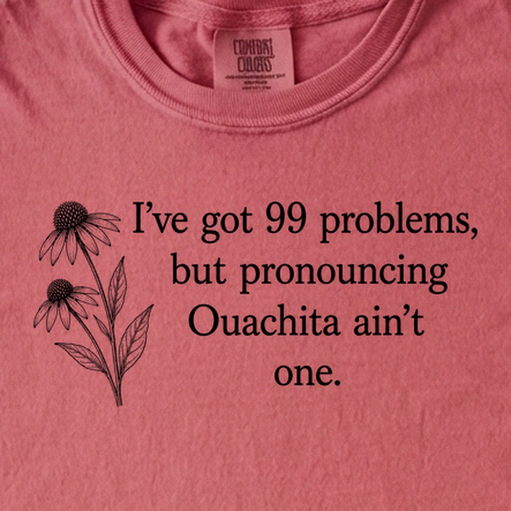 99 Problems Ouachita Ain't One Kids Cotton T-Shirt
