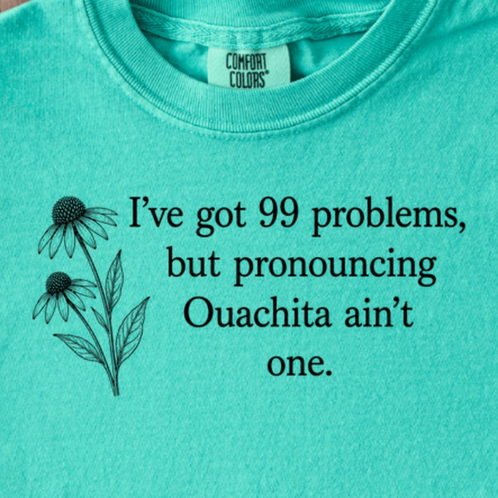 99 Problems Ouachita Ain't One Kids Cotton T-Shirt
