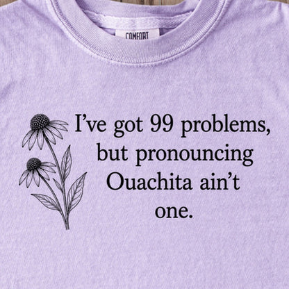 99 Problems Ouachita Ain't One Kids Cotton T-Shirt