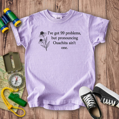 99 Problems Ouachita Ain't One Kids Cotton T-Shirt