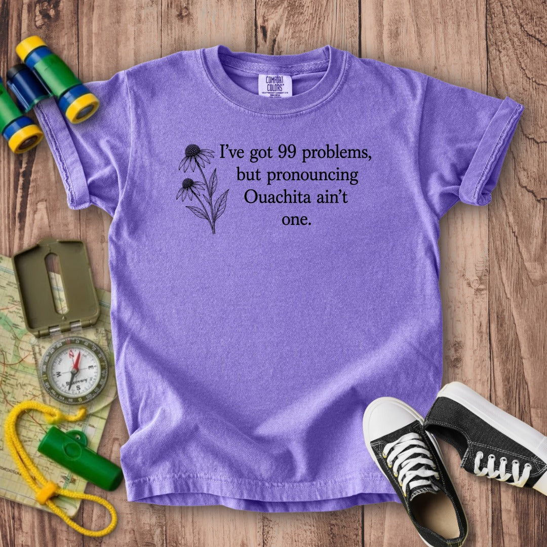99 Problems Ouachita Ain't One Kids Cotton T-Shirt