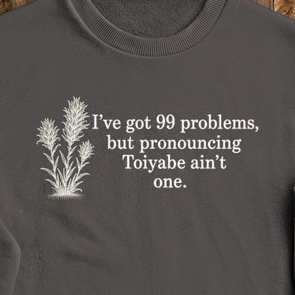 99 Problems Toiyabe Ain't One Crewneck Sweatshirt
