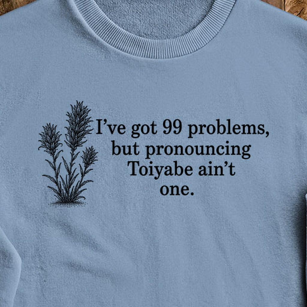 99 Problems Toiyabe Ain't One Crewneck Sweatshirt
