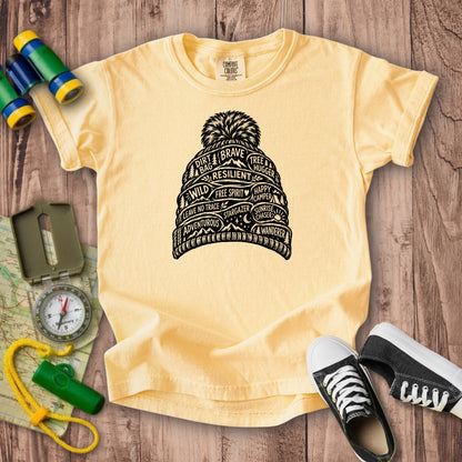 Beanie Affirmations Kids Cotton T-Shirt