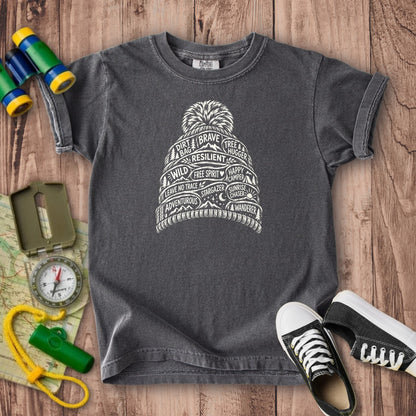 Beanie Affirmations Kids Cotton T-Shirt