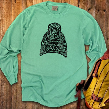 Beanie Affirmations Premium Long Sleeve