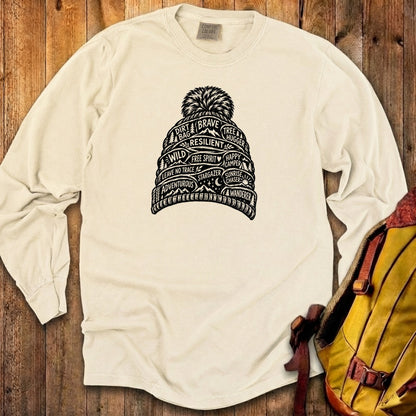 Beanie Affirmations Premium Long Sleeve