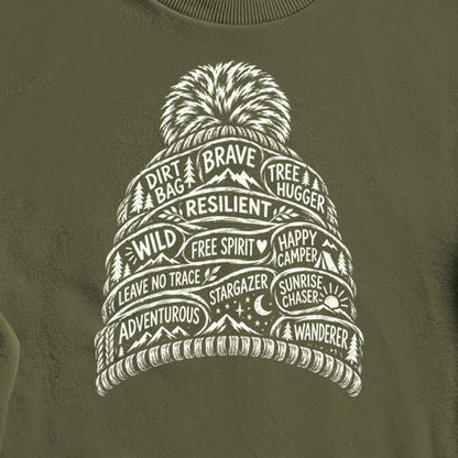 Beanie Affirmations Crewneck Sweatshirt
