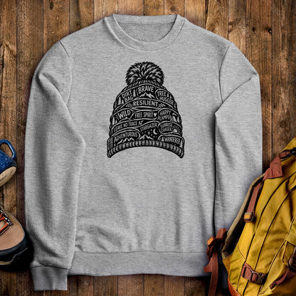 Beanie Affirmations Crewneck Sweatshirt