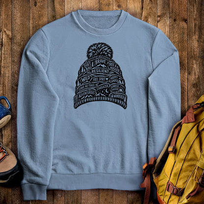 Beanie Affirmations Crewneck Sweatshirt