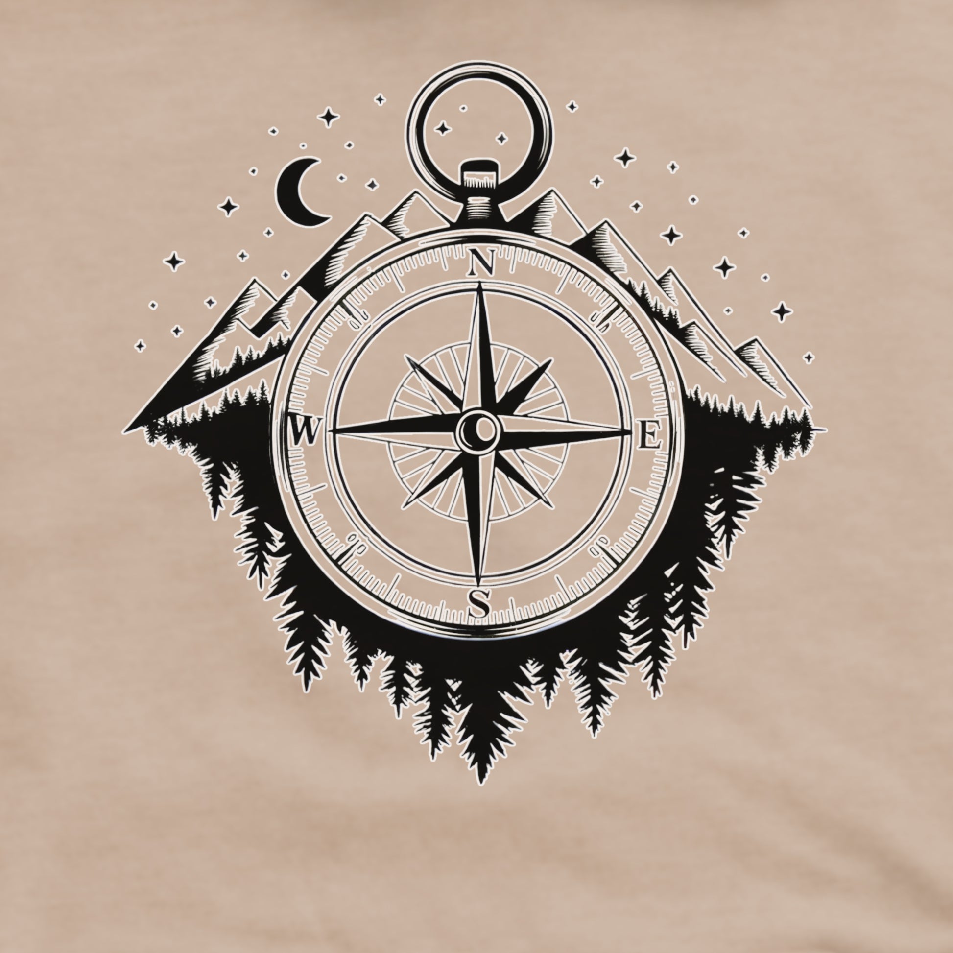 Navigate the Mountains Crewneck Sweatshirt Adventure and Outdoors Themed Sweatshirt