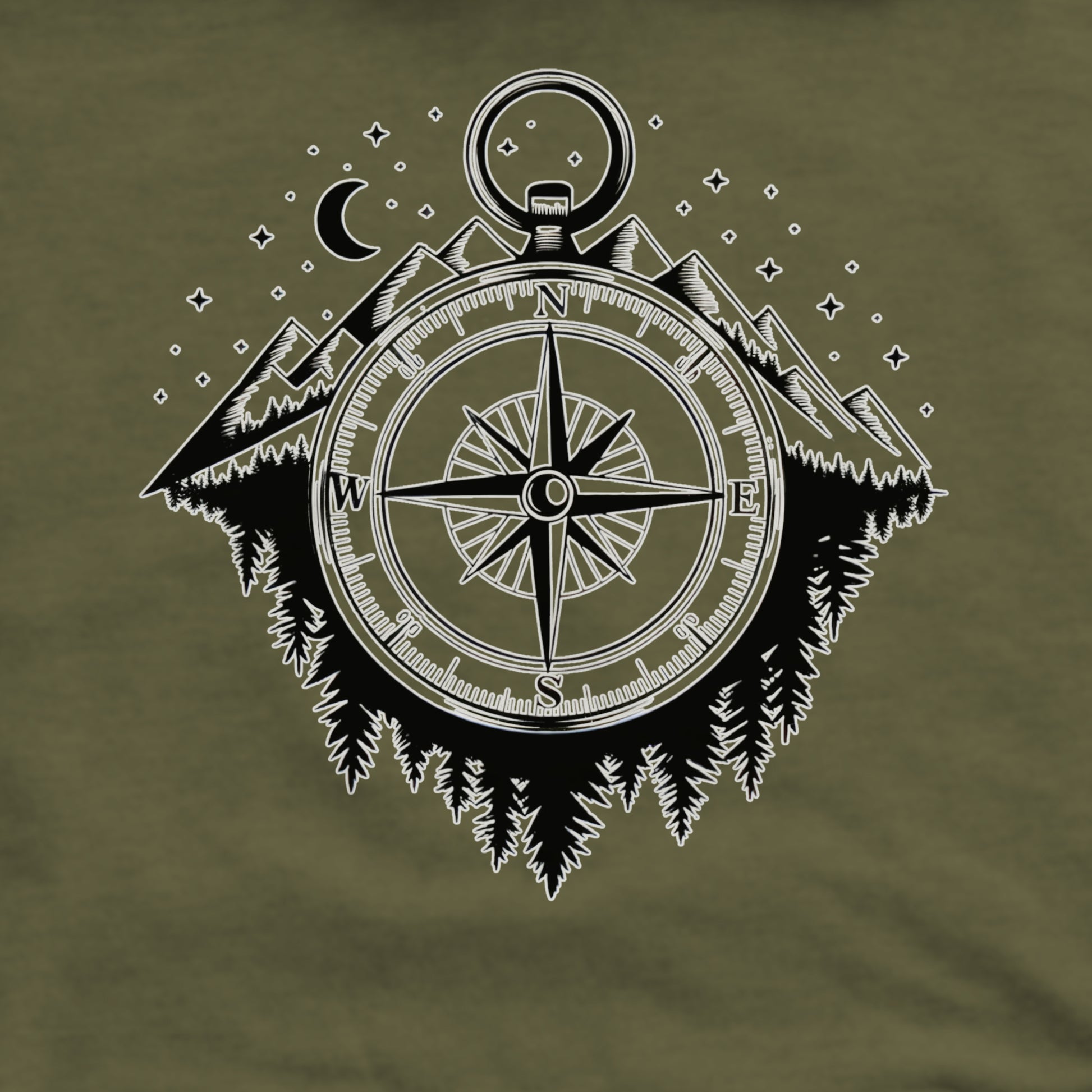 Navigate the Mountains Crewneck Sweatshirt Adventure and Outdoors Themed Sweatshirt