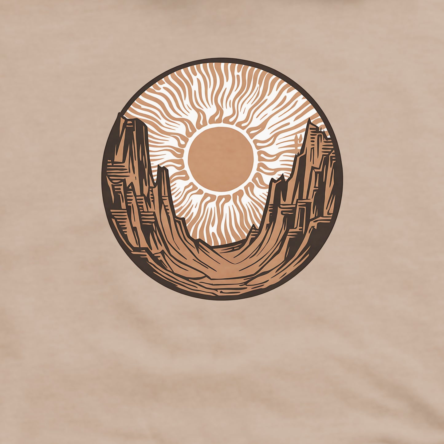 Desert Sun Crewneck Sweatshirt Adventure and Outdoors Themed Sweatshirt