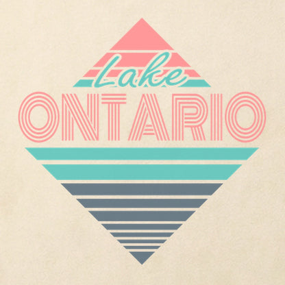 Diamond Retro Lake Ontario Cotton T-Shirt