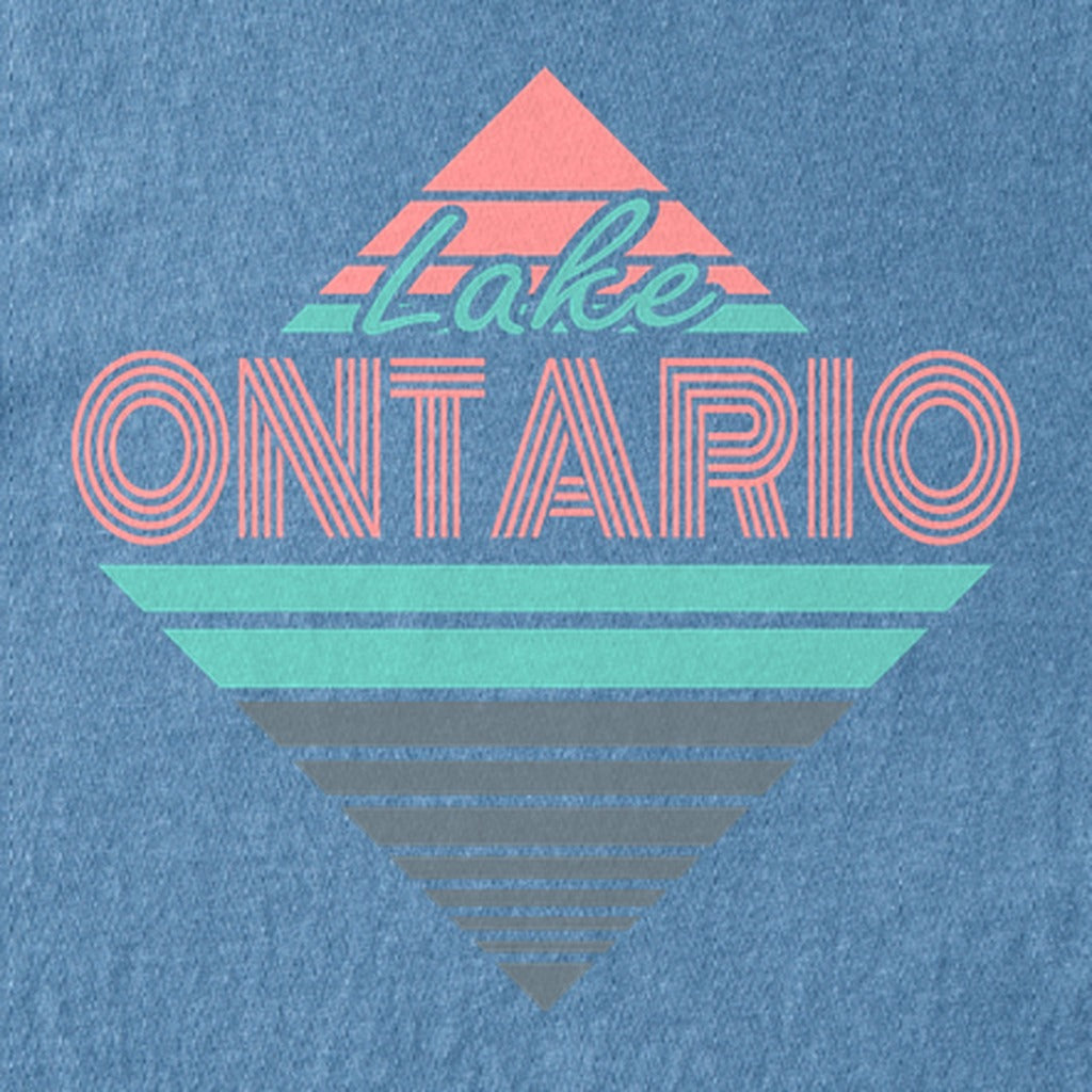 Diamond Retro Lake Ontario Kids Cotton T-Shirt