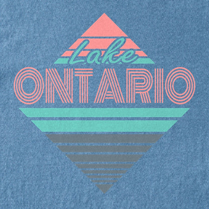 Diamond Retro Lake Ontario Kids Cotton T-Shirt