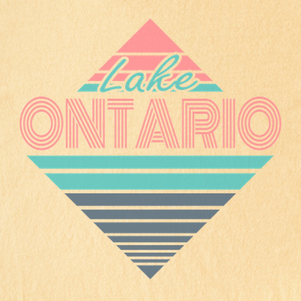 Diamond Retro Lake Ontario Kids Cotton T-Shirt