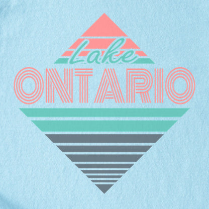 Diamond Retro Lake Ontario Kids Cotton T-Shirt