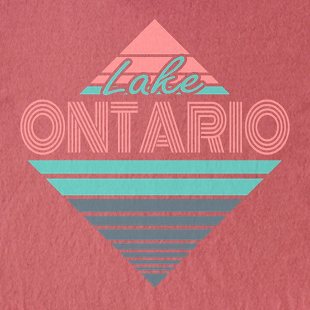 Diamond Retro Lake Ontario Kids Cotton T-Shirt