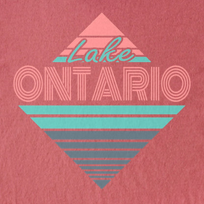 Diamond Retro Lake Ontario Kids Cotton T-Shirt