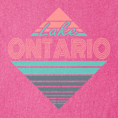 Diamond Retro Lake Ontario Kids Cotton T-Shirt
