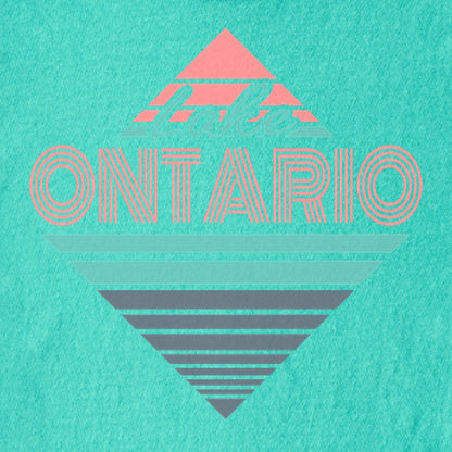 Diamond Retro Lake Ontario Kids Cotton T-Shirt