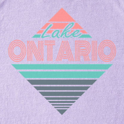 Diamond Retro Lake Ontario Kids Cotton T-Shirt