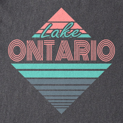 Diamond Retro Lake Ontario Kids Cotton T-Shirt