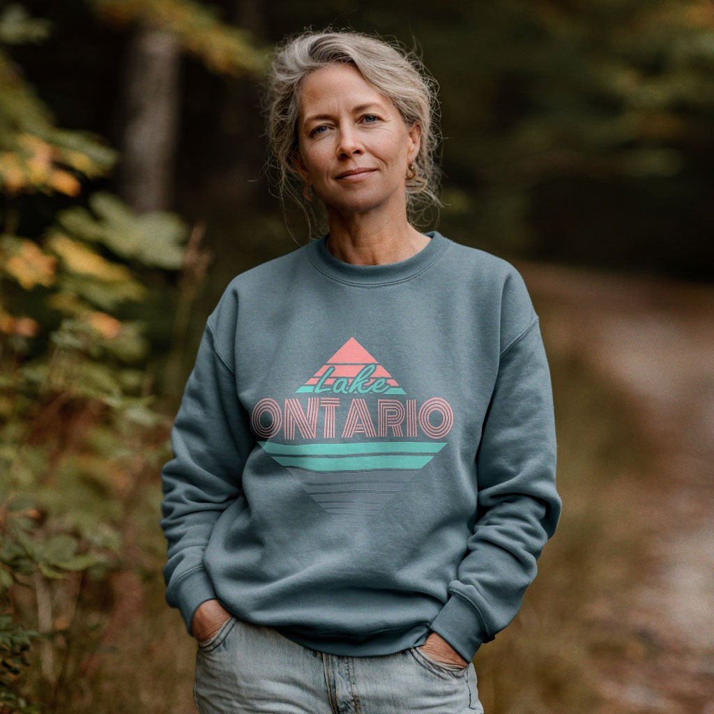 Diamond Retro Lake Ontario Crewneck Sweatshirt