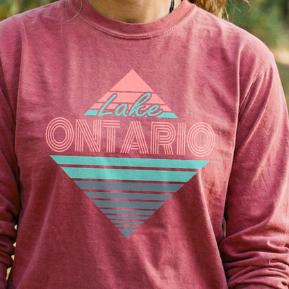 Diamond Retro Lake Ontario Premium Long Sleeve