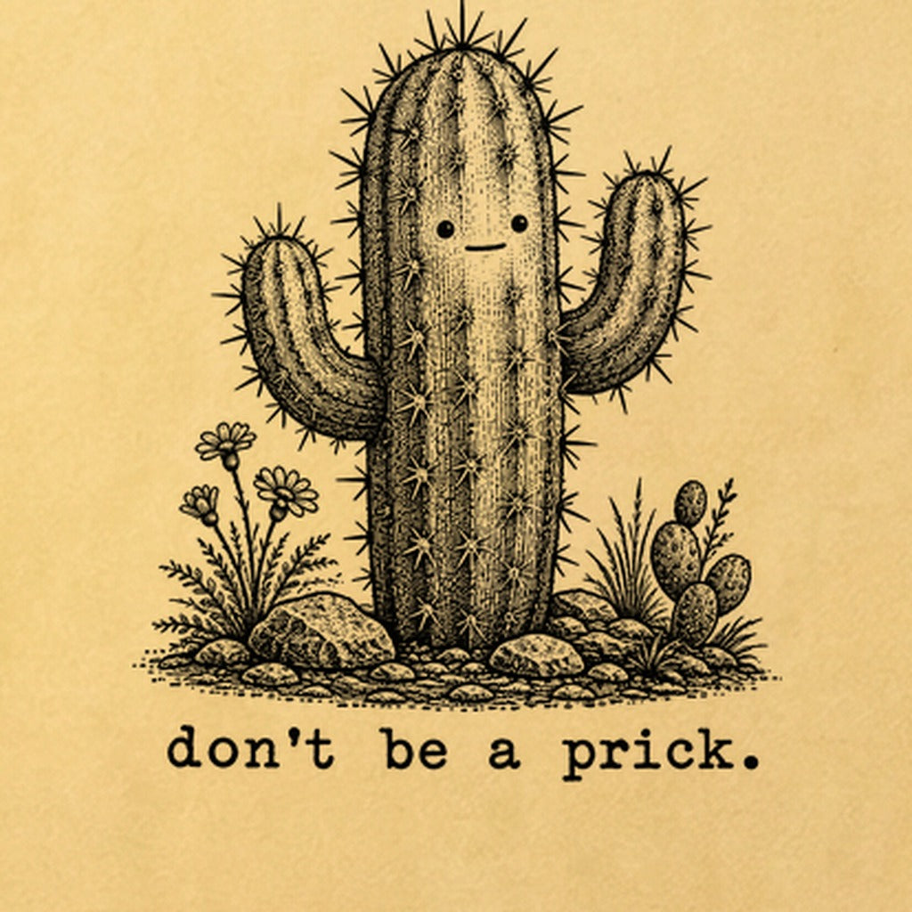 Don't Be A Prick Cotton T-Shirt