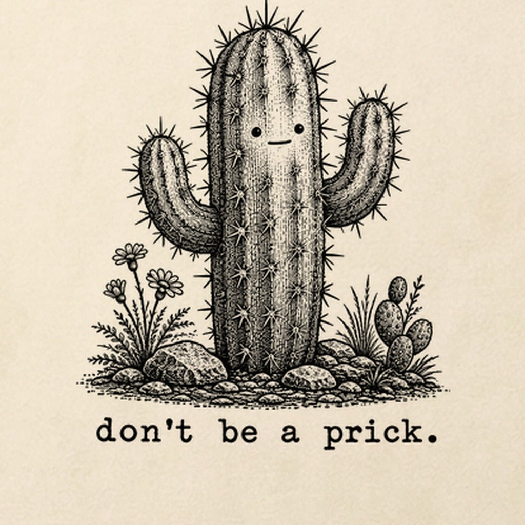 Don't Be A Prick Cotton T-Shirt