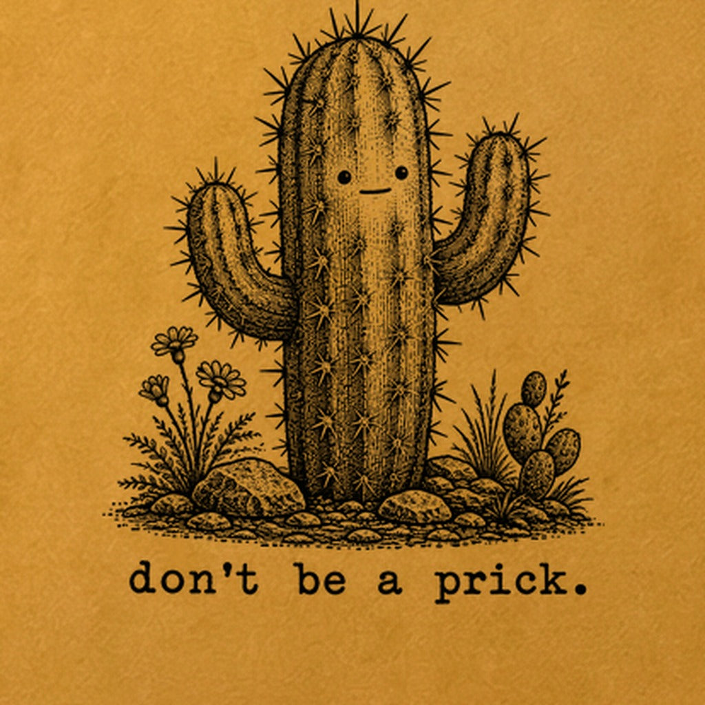 Don't Be A Prick Cotton T-Shirt