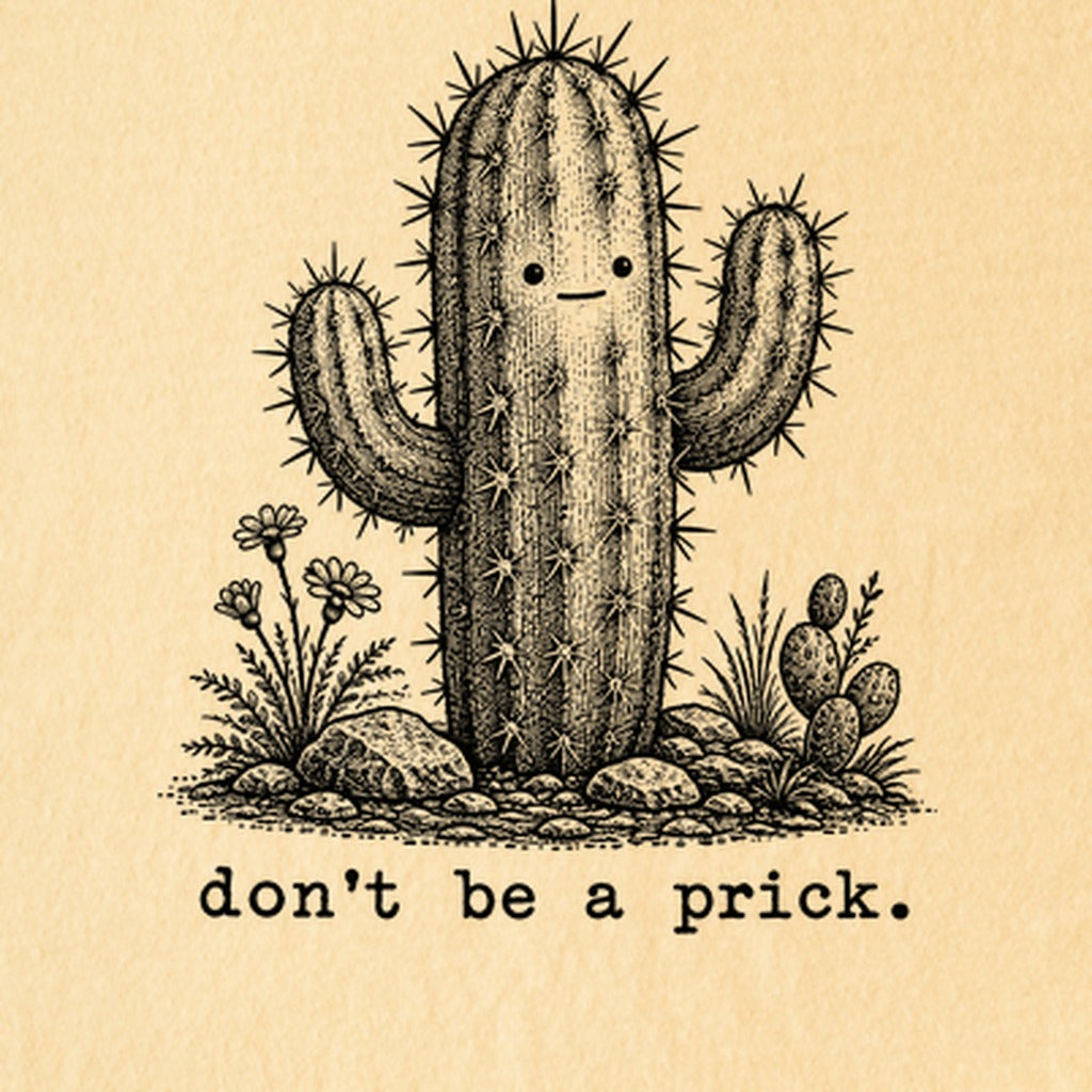 Don't Be A Prick Kids Cotton T-Shirt