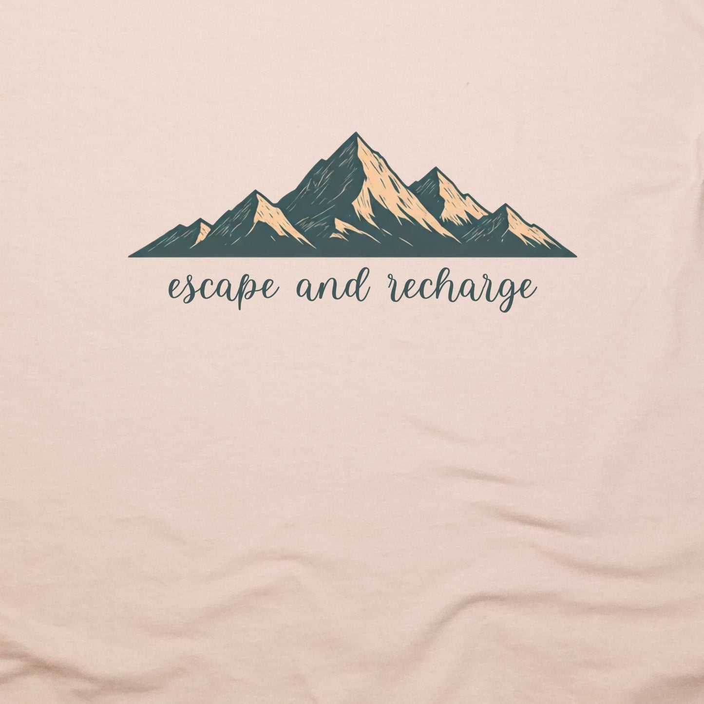 Escape and Recharge T-Shirt Adventure and Outdoors Themed T-Shirt