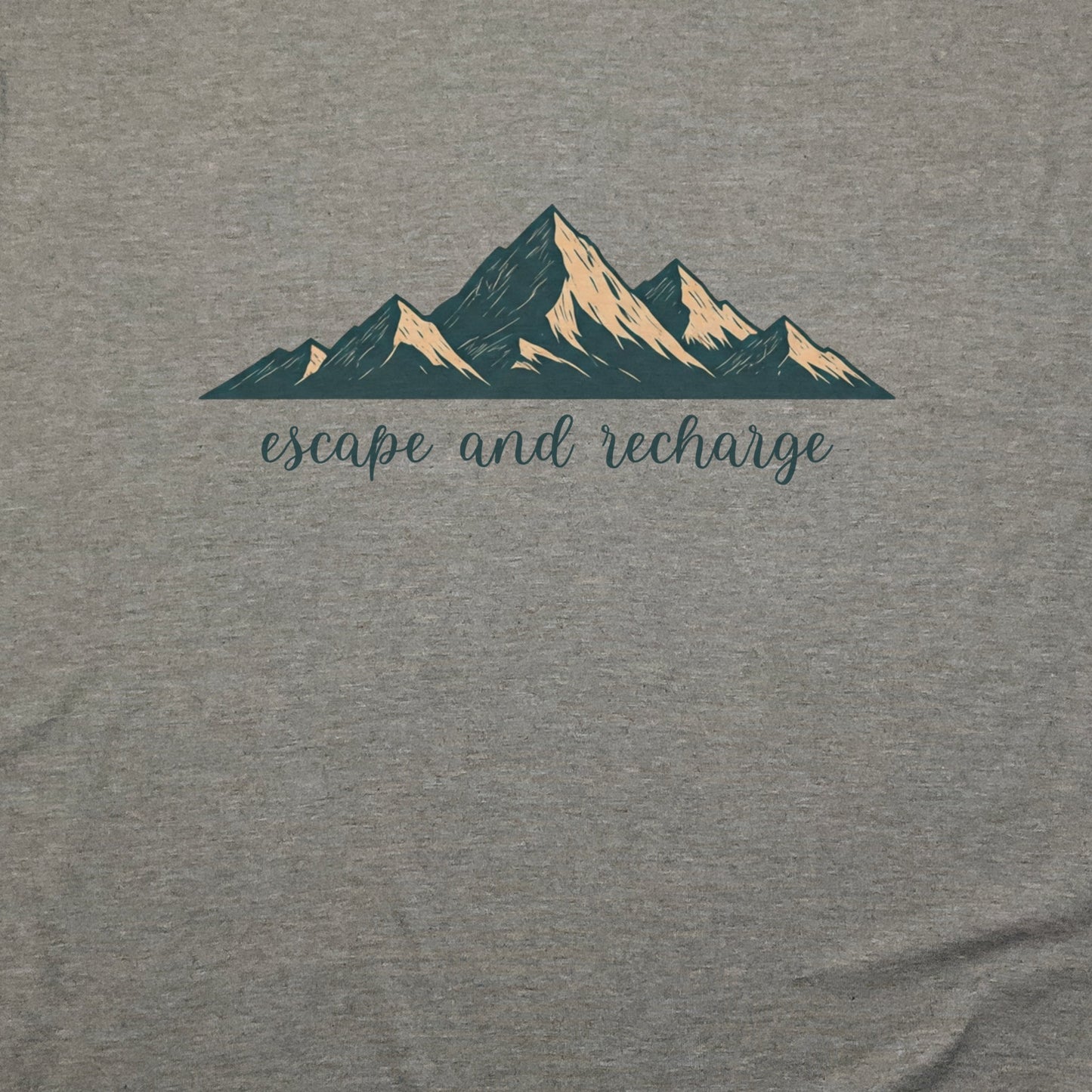 Escape and Recharge T-Shirt Adventure and Outdoors Themed T-Shirt