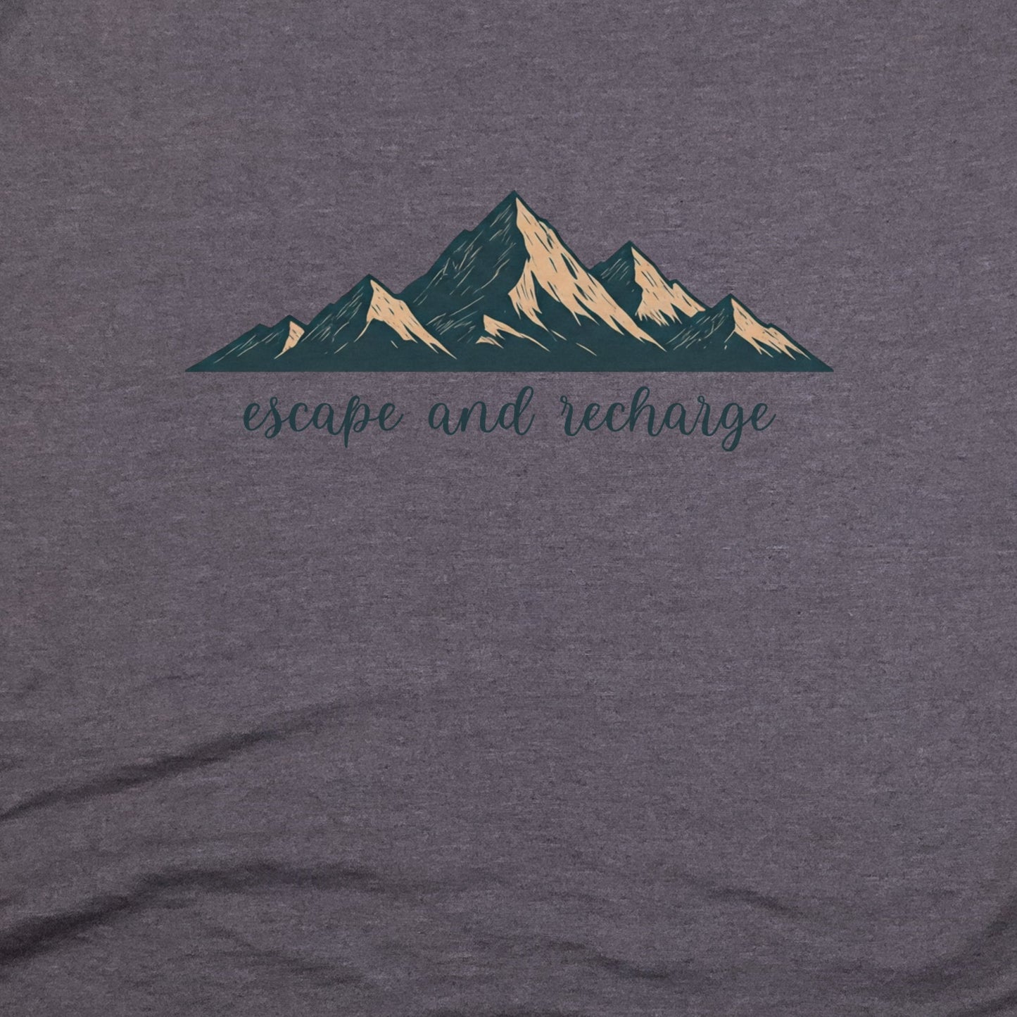 Escape and Recharge T-Shirt Adventure and Outdoors Themed T-Shirt