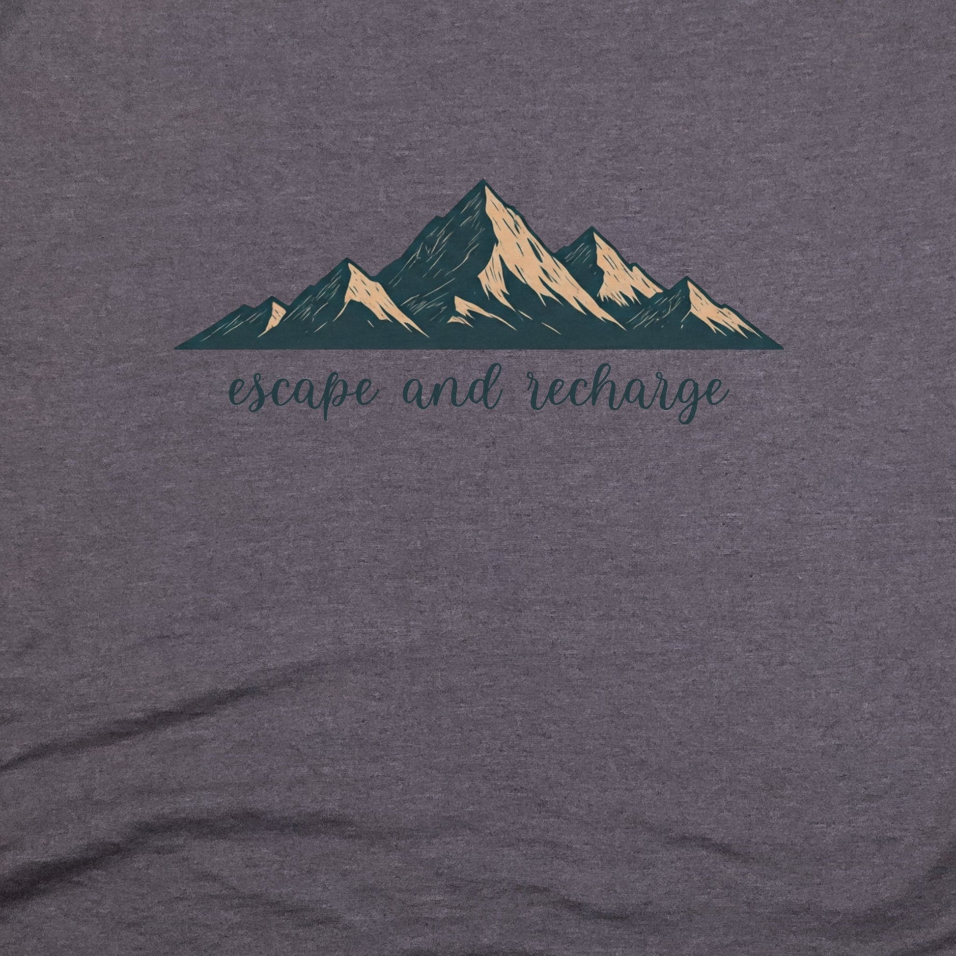 Escape and Recharge T-Shirt Adventure and Outdoors Themed T-Shirt