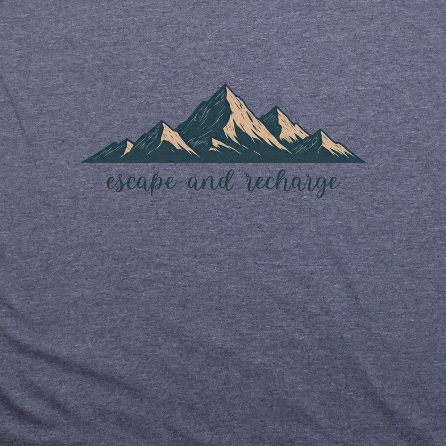 Escape and Recharge T-Shirt Adventure and Outdoors Themed T-Shirt