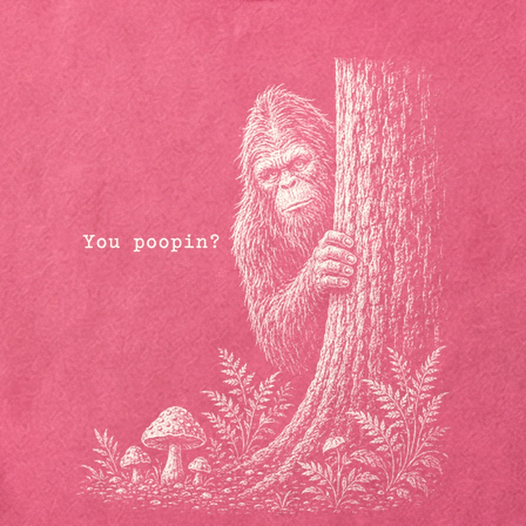 Sasquatch You Poopin? Cotton T-Shirt