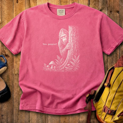 Sasquatch You Poopin? Cotton T-Shirt