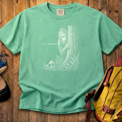 Sasquatch You Poopin? Cotton T-Shirt