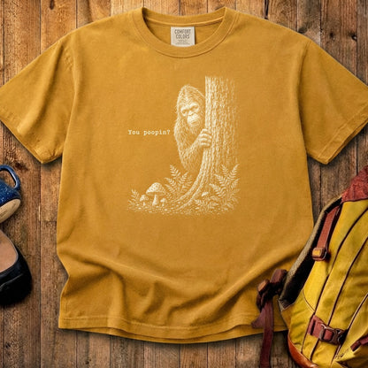 Sasquatch You Poopin? Cotton T-Shirt