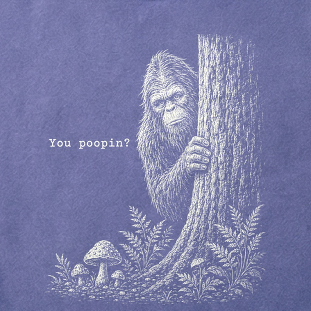 Sasquatch You Poopin? Cotton T-Shirt