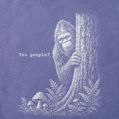 Sasquatch You Poopin? Cotton T-Shirt