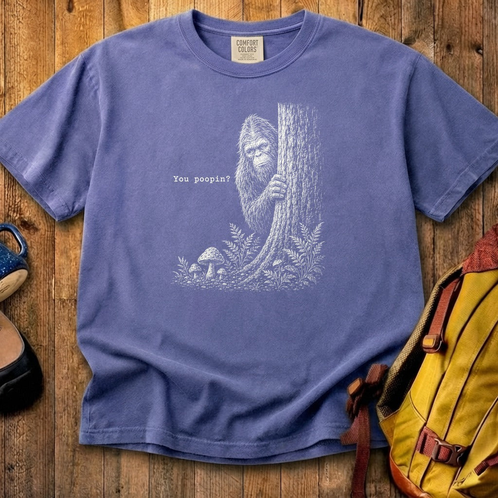 Sasquatch You Poopin? Cotton T-Shirt