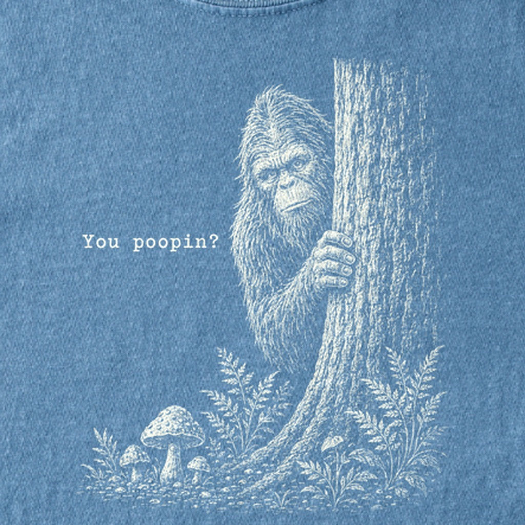 Sasquatch You Poopin? Kids Cotton T-Shirt