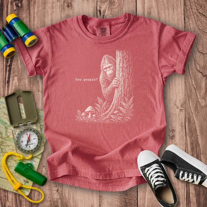 Sasquatch You Poopin? Kids Cotton T-Shirt